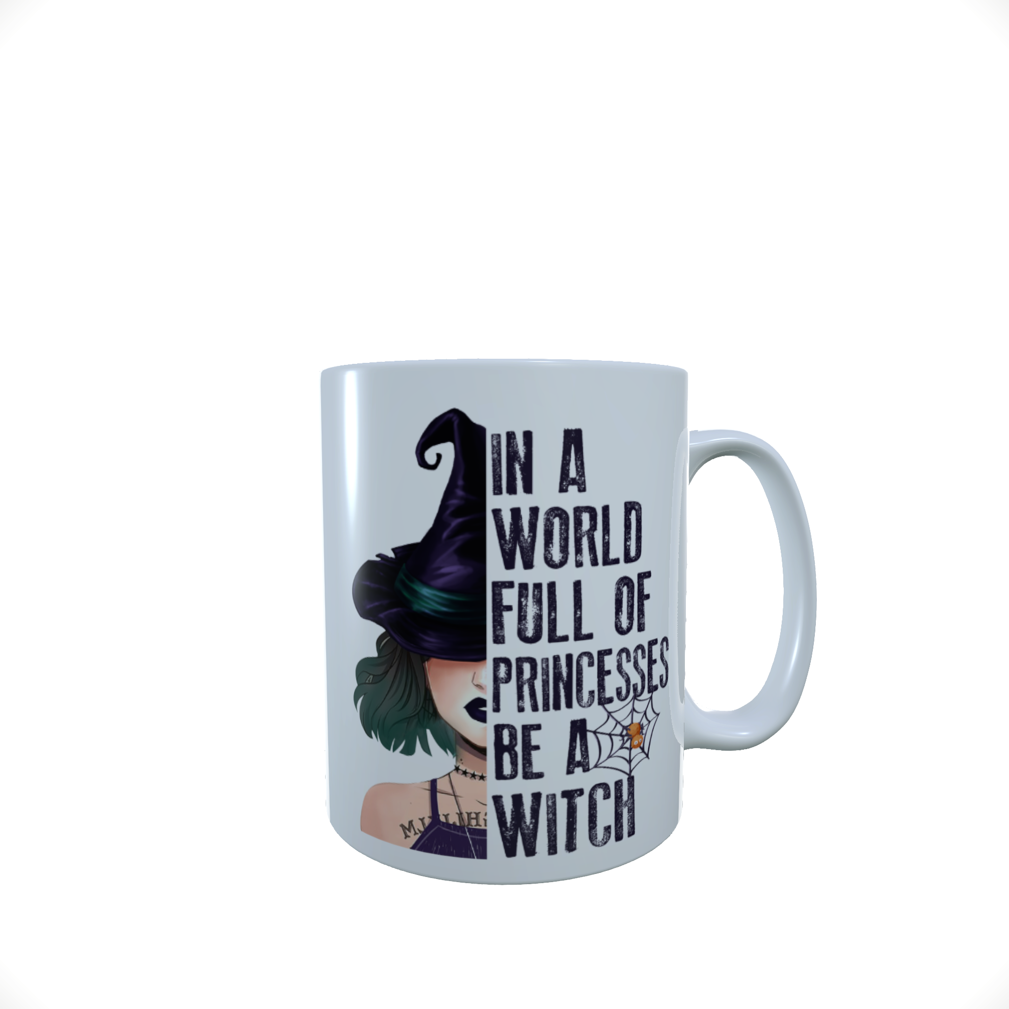 Witch Ceramic Mug, Princess Mug, Witch Latte Mug